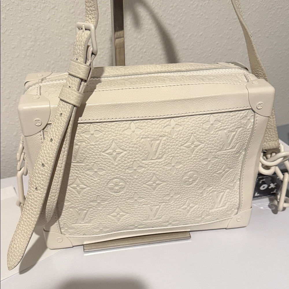 Louis Vuitton VIRGIL Soft White Trunk Monogram Crossbody Shoulder Bag